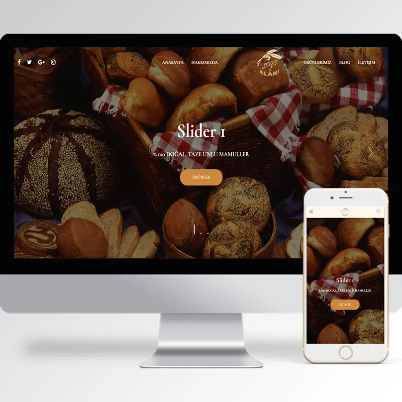 Fırın Hazır Web Sitesi Yazılımı