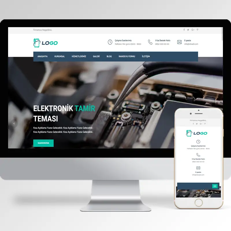Elektronik Tamir Hazır Web Sitesi 2