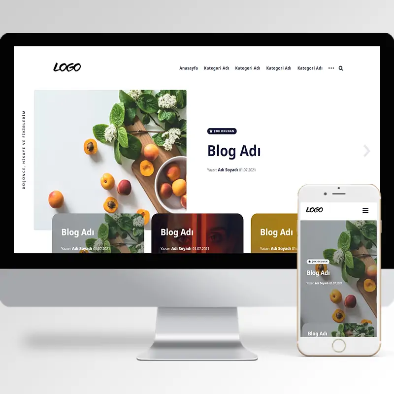 Blog & Haber Sitesi Hazır Web Sitesi Yazılımı