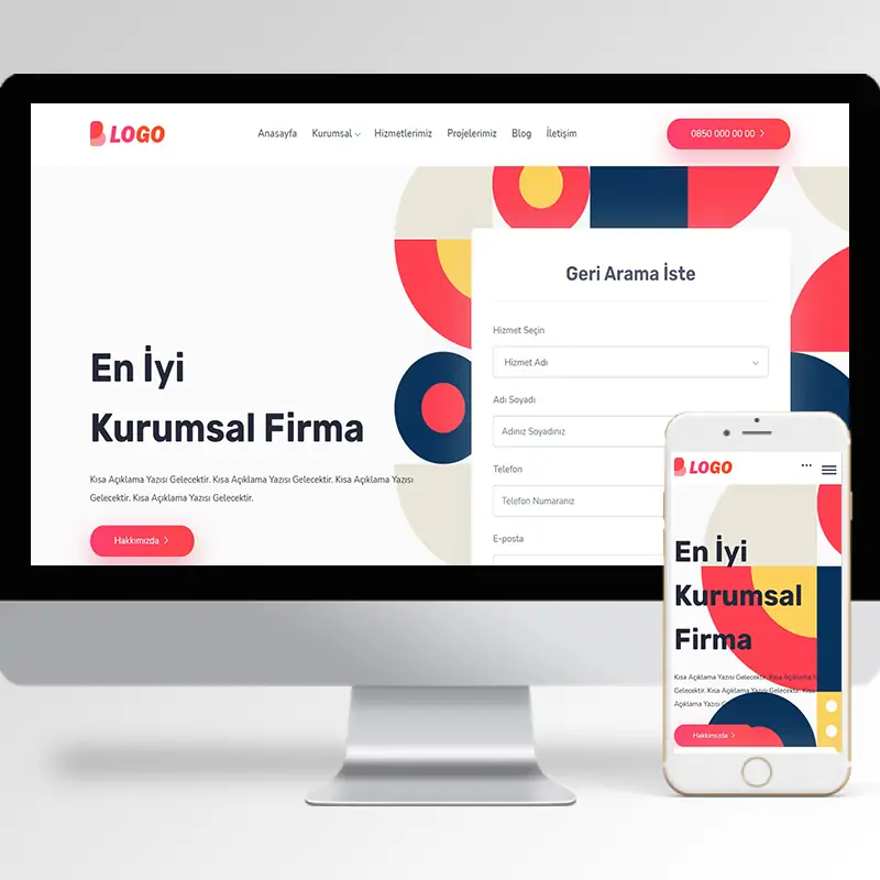 Kurumsal Firma Hazır Web Sitesi Yazılımı 57