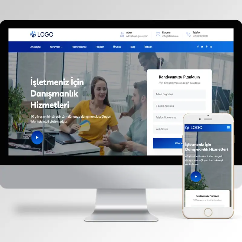 Kurumsal Firma Hazır Web Sitesi Yazılımı 61