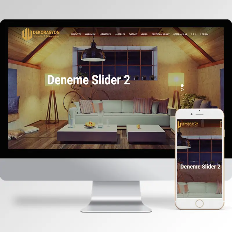 Dekorasyon Hazır Web Sitesi Yazılımı