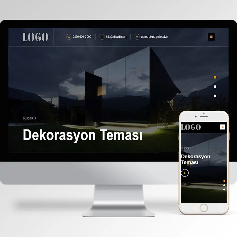 Dekorasyon Hazır Web Sitesi Yazılımı 8