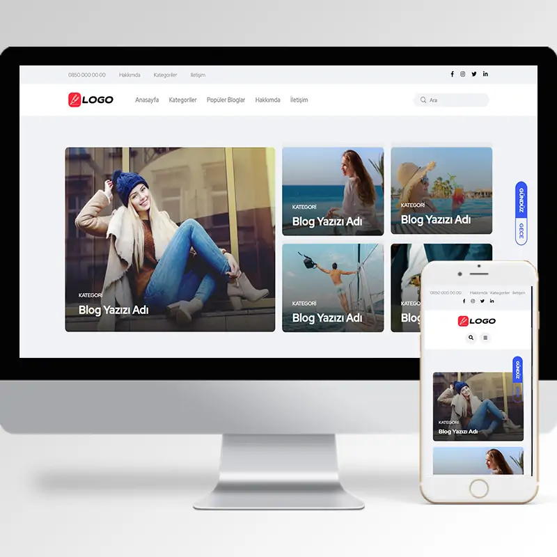 Blog & Haber Sitesi Hazır Web Sitesi Yazılımı 4