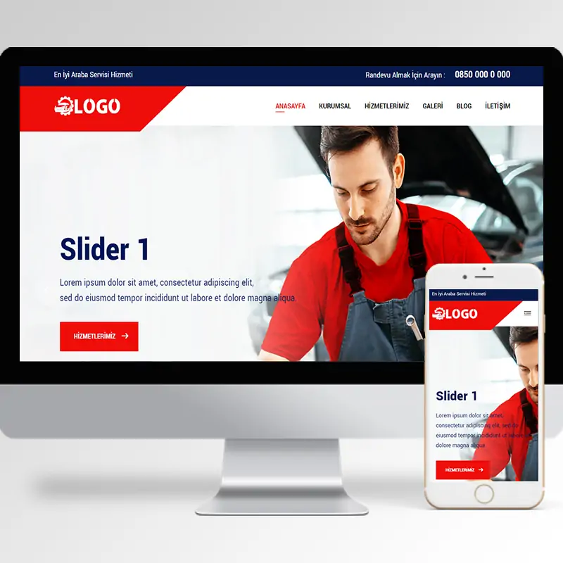 Araba Servisi Hazır Web Sitesi Yazılımı 2