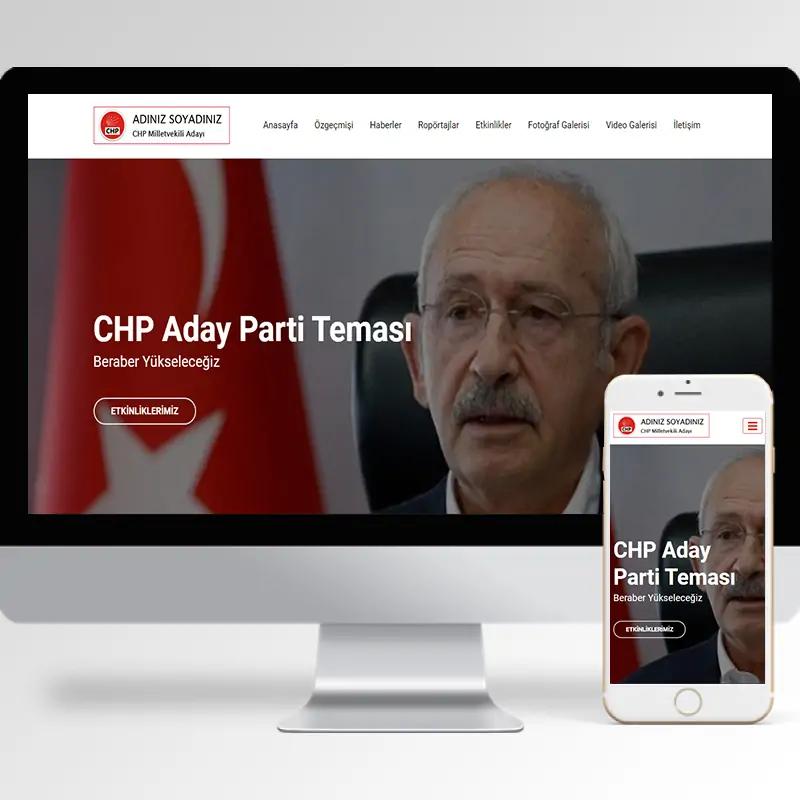 CHP Parti Aday Hazır Web Sitesi
