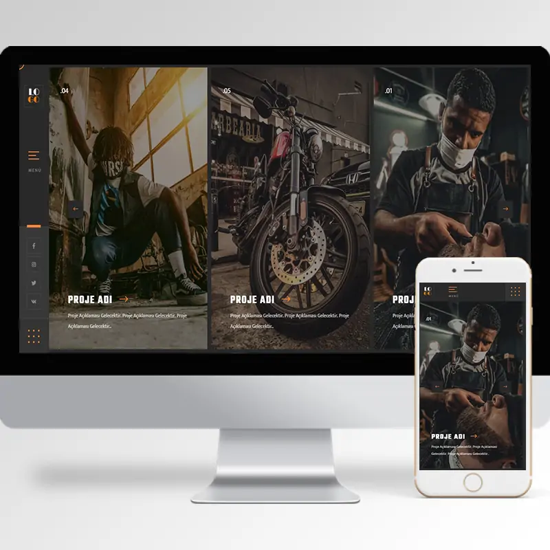 Kişisel Portfolyo Hazır Web Sitesi Yazılımı 12