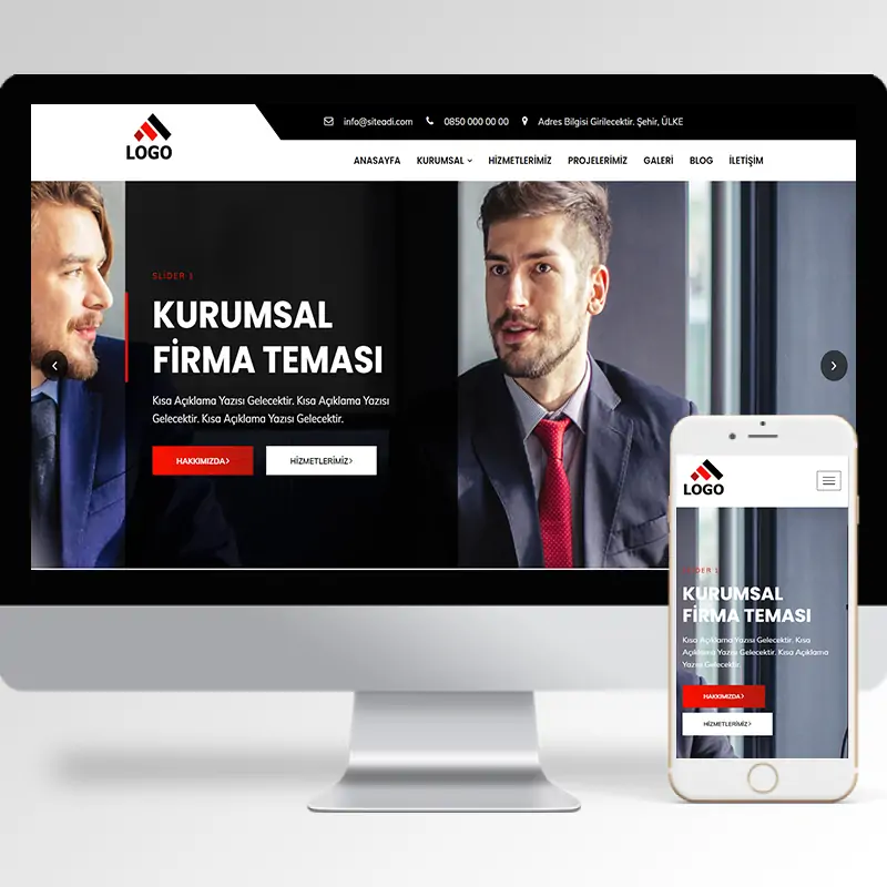Kurumsal Firma Hazır Web Sitesi Yazılımı 45