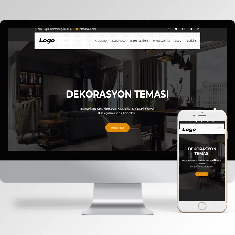 Dekorasyon Hazır Web Sitesi Yazılımı 14