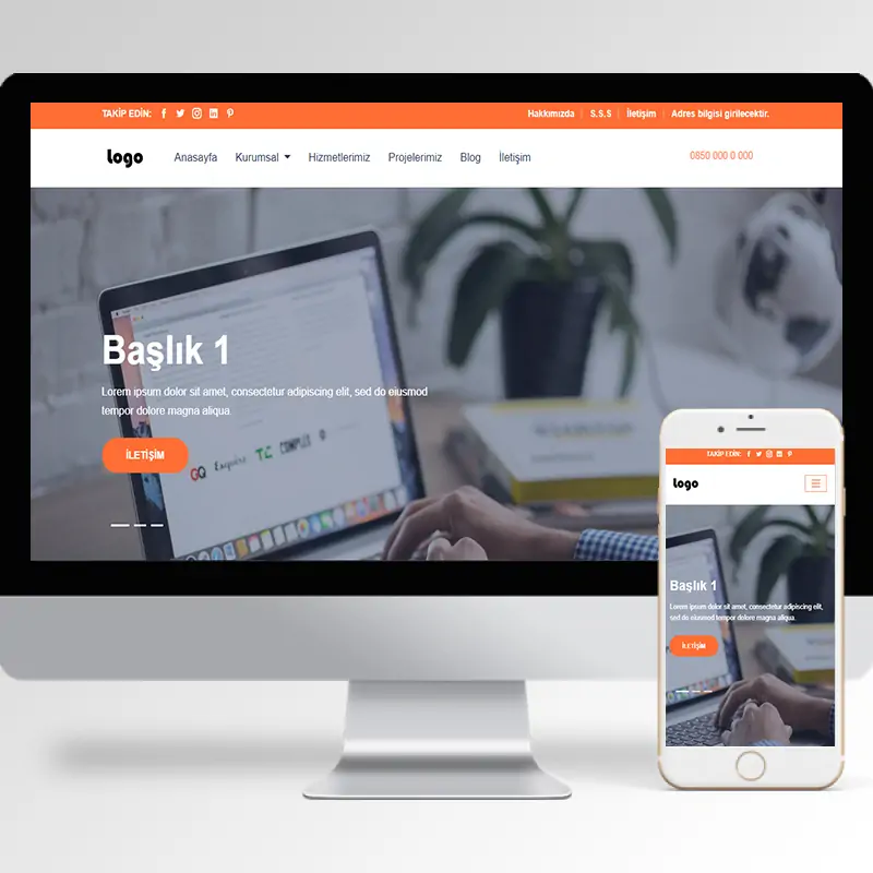 Kurumsal Firma Hazır Web Sitesi Yazılımı 7