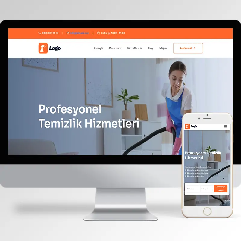 Temizlik Şirketi Hazır Web Sitesi Yazılımı 10