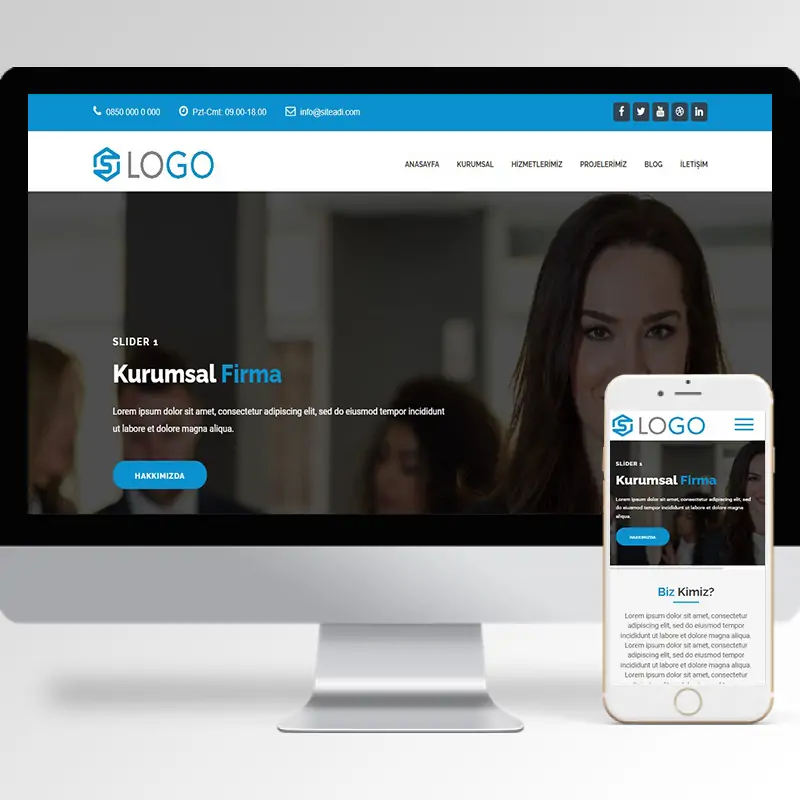 Kurumsal Firma Hazır Web Sitesi Yazılımı 26