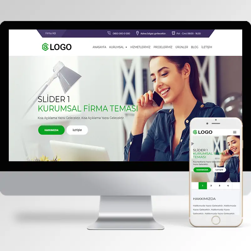 Kurumsal Firma Hazır Web Sitesi Yazılımı 32