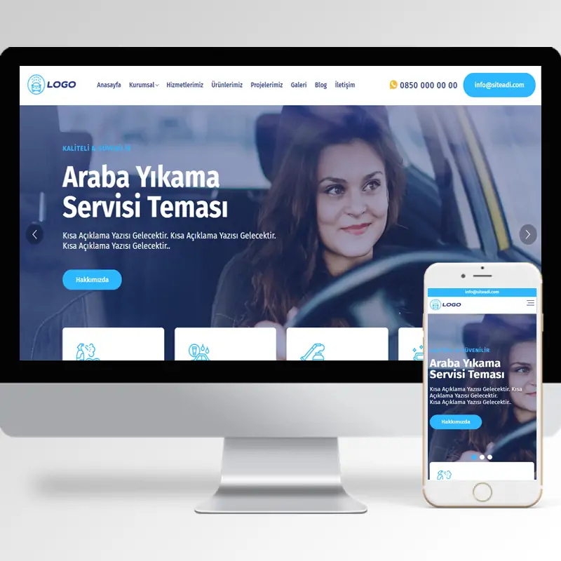 Araba Servisi Hazır Web Sitesi Yazılımı 8