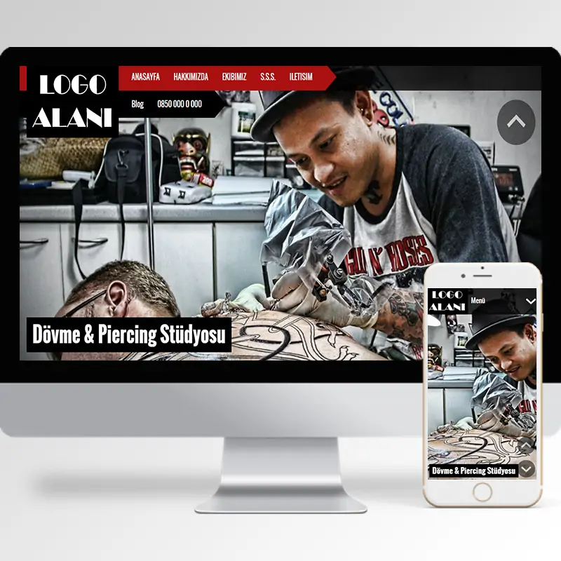 Dövme Sanatçısı Hazır Web Sitesi 2