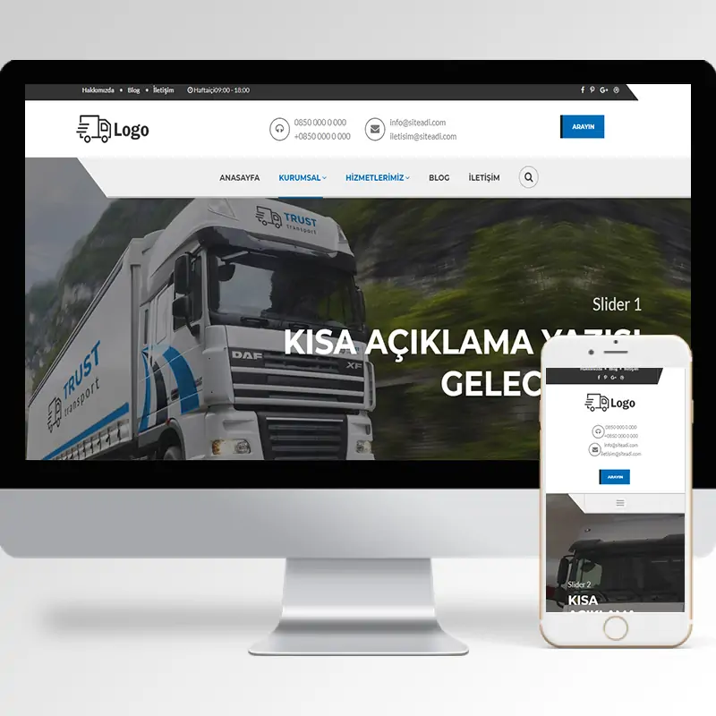 Nakliyat Şirketi Hazır Web Sitesi Yazılımı 3