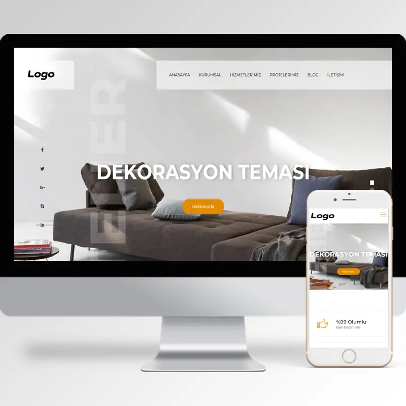 Dekorasyon Hazır Web Sitesi Yazılımı 15