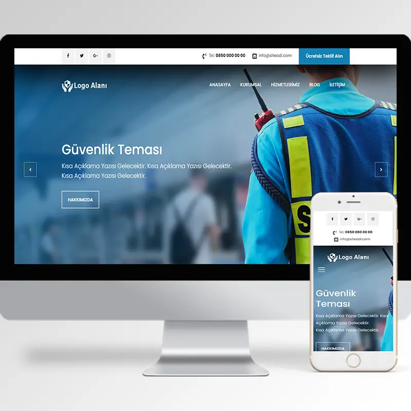 Güvenlik Hazır Web Sitesi