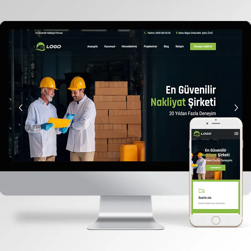 Nakliyat Şirketi Hazır Web Sitesi Yazılımı 16