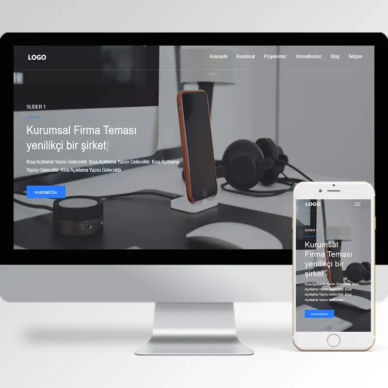 Kurumsal Firma Hazır Web Sitesi Yazılımı 27