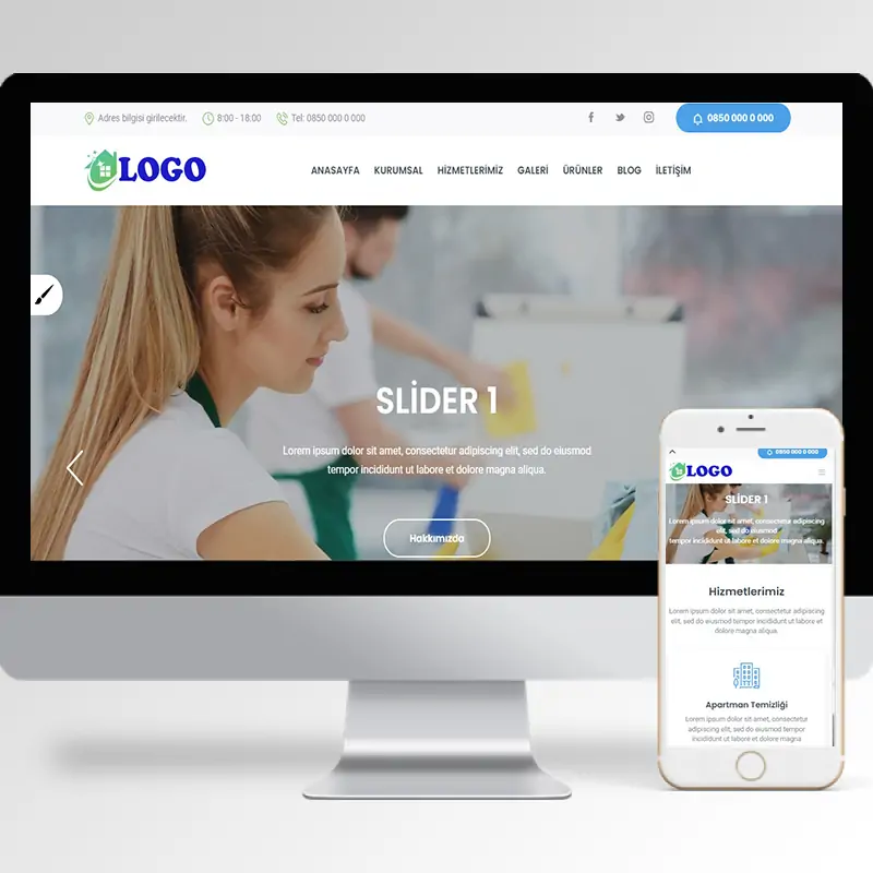 Temizlik Şirketi Hazır Web Sitesi Yazılımı 4