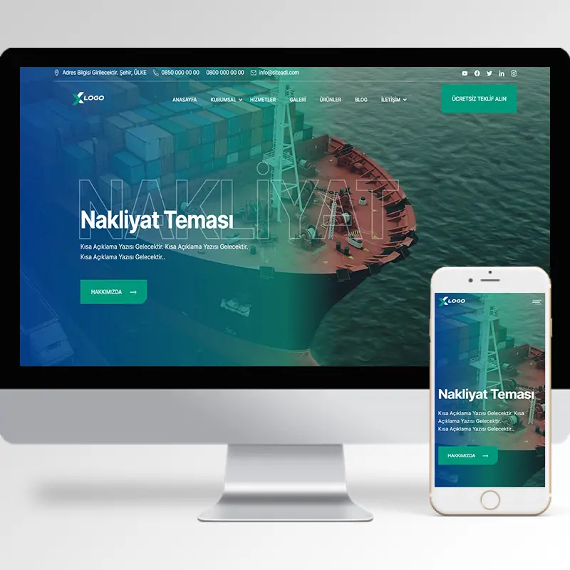 Nakliyat Şirketi Hazır Web Sitesi Yazılımı 14