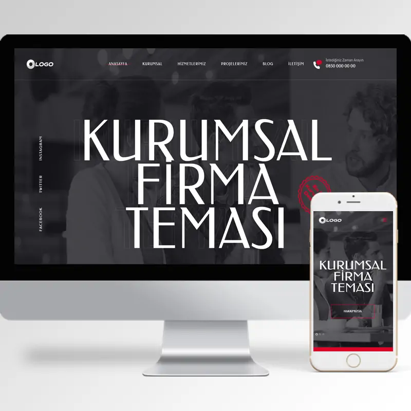 Kurumsal Firma Hazır Web Sitesi Yazılımı 73