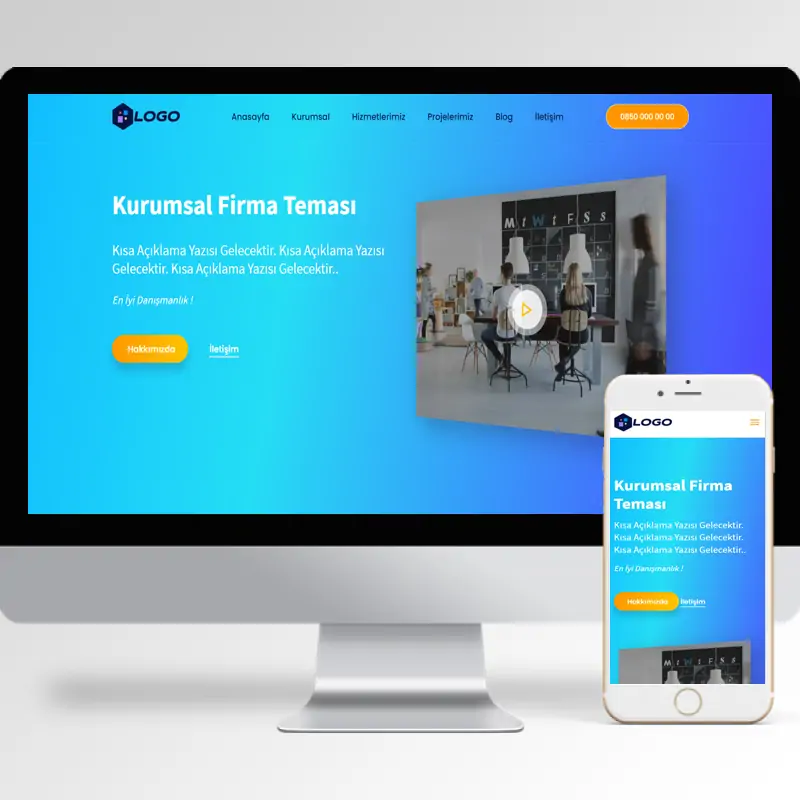 Kurumsal Firma Hazır Web Sitesi Yazılımı 79