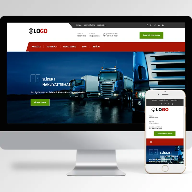 Nakliyat Şirketi Hazır Web Sitesi Yazılımı 6