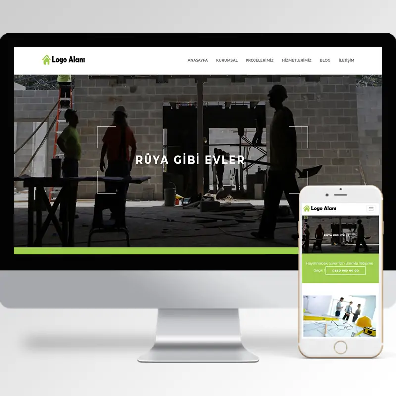 İnşaat Şirketi Hazır Web Sitesi Yazılımı 8