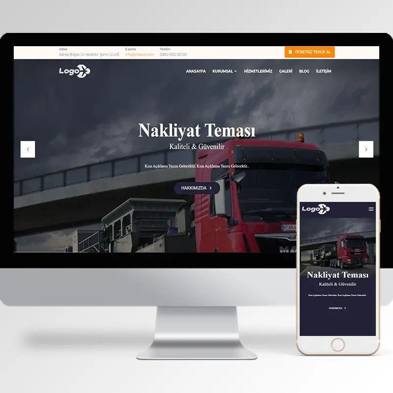 Nakliyat Şirketi Hazır Web Sitesi Yazılımı 10