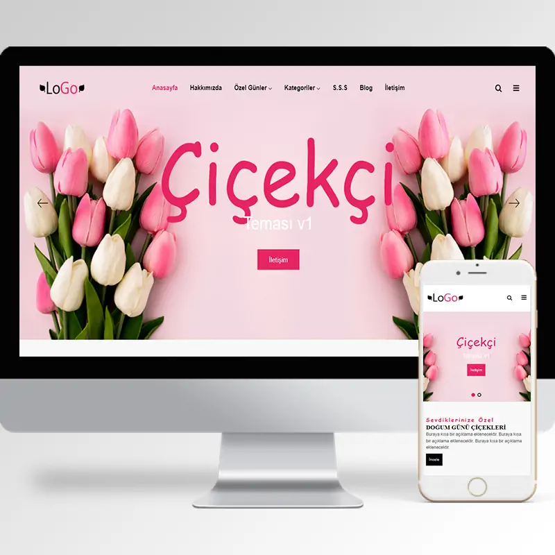 Çiçekçi Hazır Web Sitesi Yazılımı