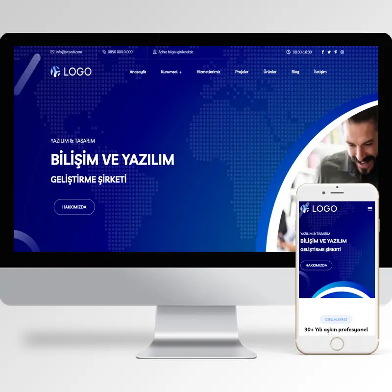 Kurumsal Firma Hazır Web Sitesi Yazılımı 63