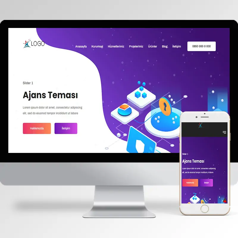 Ajans Hazır Web Sitesi Yazılımı 16