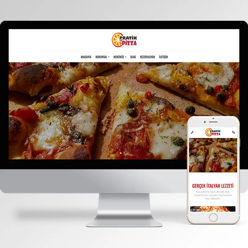 Restaurant Hazır Web Sitesi Yazılımı 16