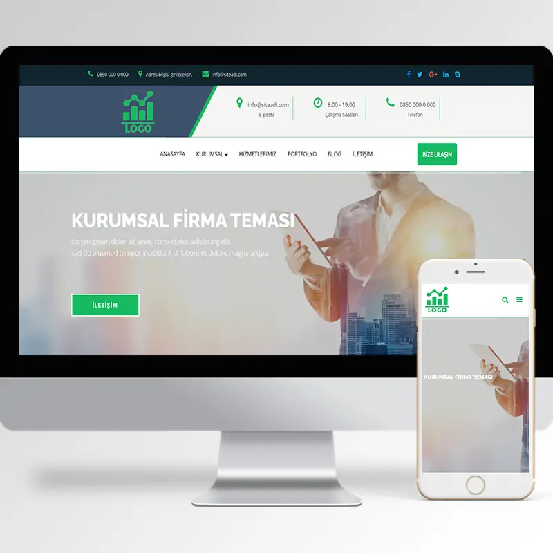 Kurumsal Firma Hazır Web Sitesi Yazılımı 46