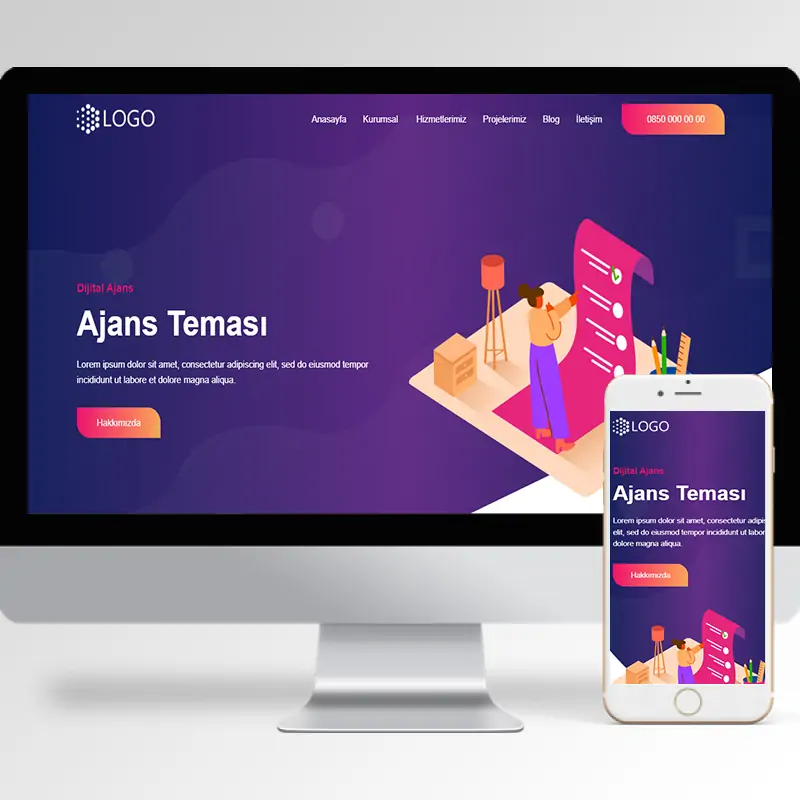 Ajans Hazır Web Sitesi Yazılımı 8