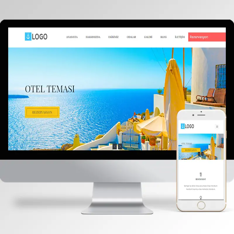 Otel Hazır Web Sitesi Yazılımı 4