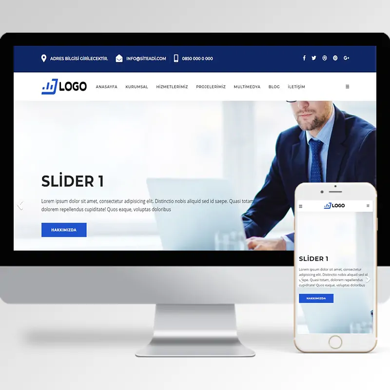 Kurumsal Firma Hazır Web Sitesi Yazılımı 14