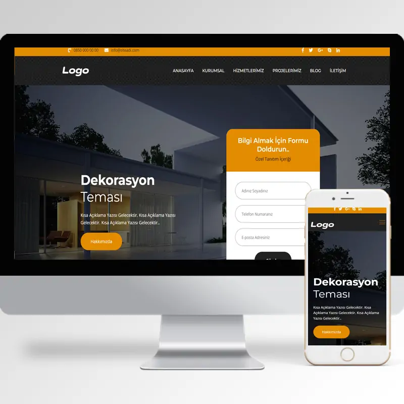 Dekorasyon Hazır Web Sitesi Yazılımı 12