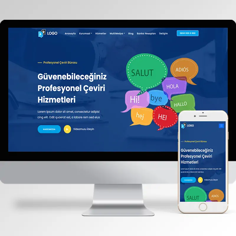 Tercüman Hazır Web Sitesi Yazılımı