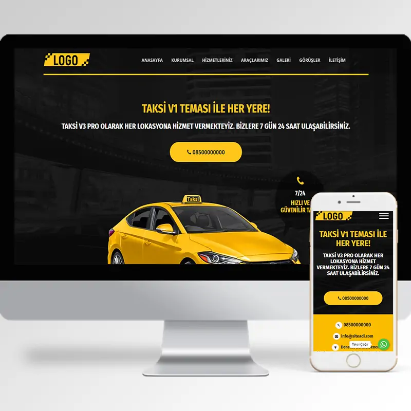Taksi Durağı Hazır Web Sitesi Yazılımı