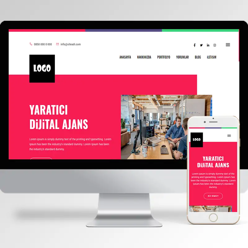 Hazır Ajans Web Sitesi Yazılımı