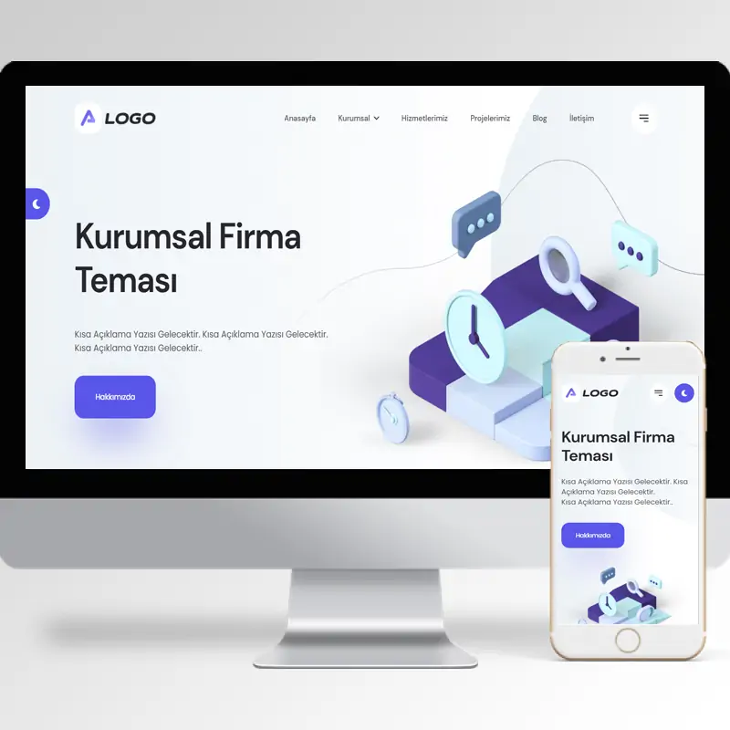 Kurumsal Firma Hazır Web Sitesi Yazılımı 83
