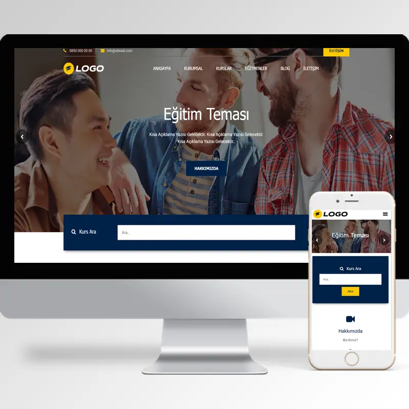 Eğitim Okul Hazır Web Sitesi Yazılımı 12