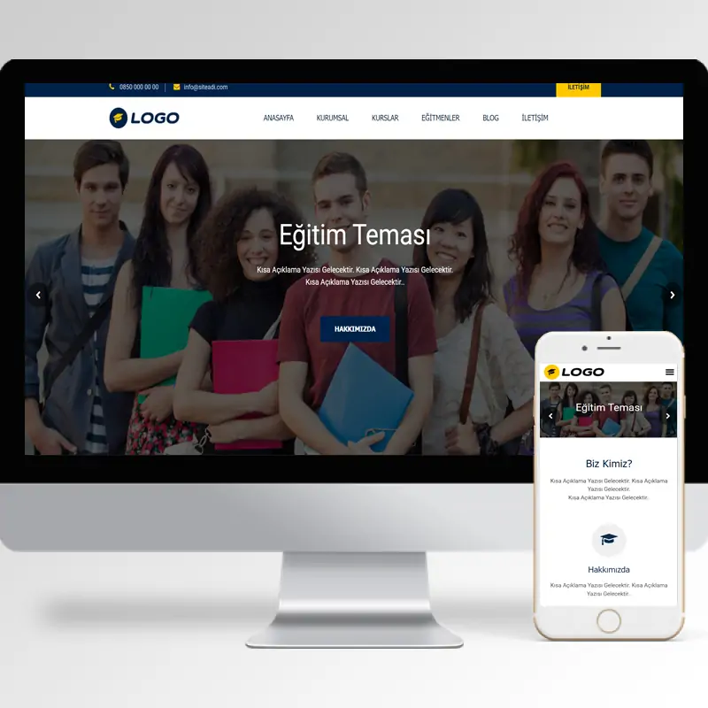 Eğitim Okul Hazır Web Sitesi Yazılımı 11