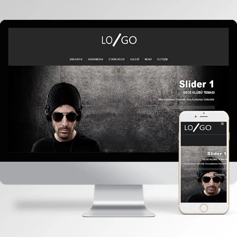 Gece Kulübü Hazır Web Sitesi Yazılımı