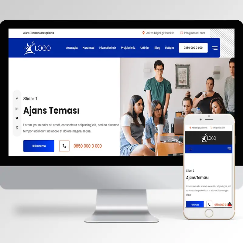 Ajans Hazır Web Sitesi Yazılımı 15