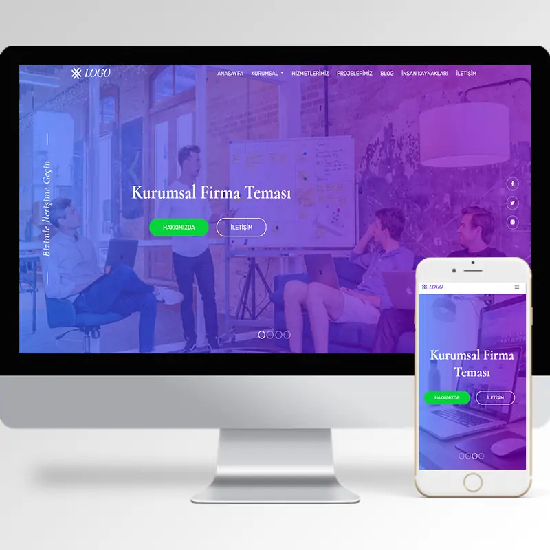 Kurumsal Firma Hazır Web Sitesi Yazılımı 53
