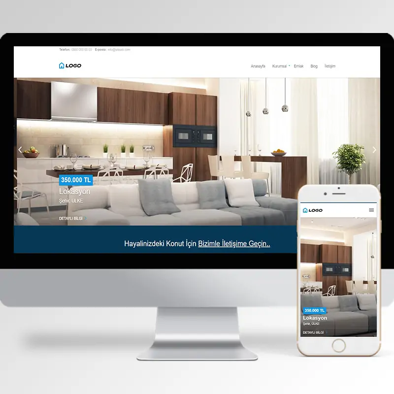 Emlak Hazır Web Sitesi Yazılımı 5